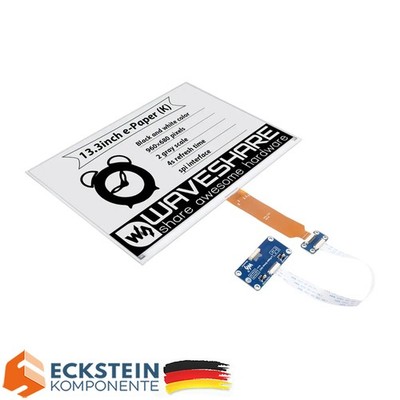 WaveShare 13,3'' E-Ink-Display-HAT (K) für Raspberry Pi, 960x680, SPI-interface