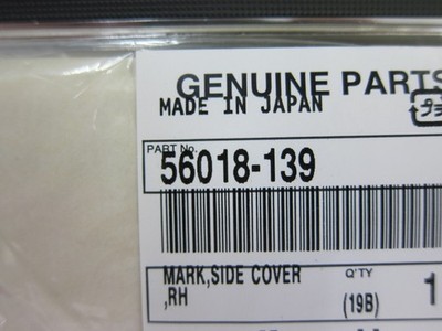 4398　こちらは専用です Genuine Kawasaki Z1 Z2 Side Cover Emblem Set w/Nuts 56018-139 | eBay