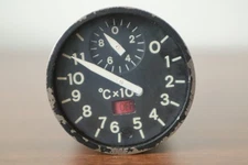 ☑️ 1969 Aviation Aircraft Curtiss Wright Instrument Temperature Indicator Gauge