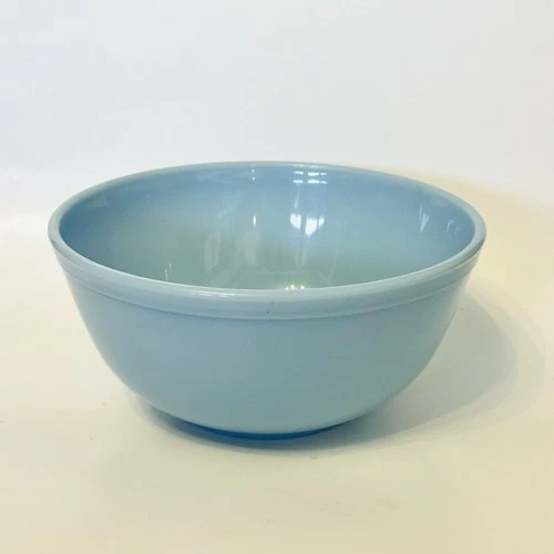 Vintage Pyrex Delphite Blue Bluebell 2.5 QT Mixing Nesting Bowl #403 Medium EUC
