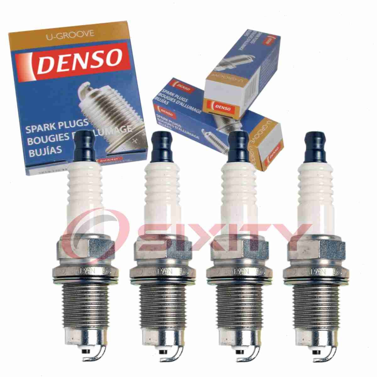 4 pc Denso Standard U-Groove Spark Plugs for 1990-1994 Nissan D21 2.4L L4 uq