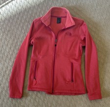 The North Face Coral Pink Soft Shell Jacket Full Zip Apex Bionic W Size S