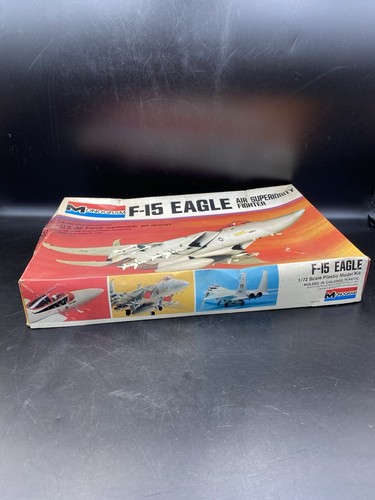 1977 Monogram F-15 Eagle Air Superiority Fighter 1:72 Scale Model Kit #7580 - Picture 2 of 10