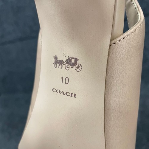 COACH Jillian Slingback Heel Women's Size US 10 B Beachwood - Picture 3 of 7