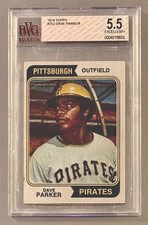 1974 Topps Dave Parker RC #252 BVG 5.5 EX+ Graded BGS Pirates Rookie VINTAGE