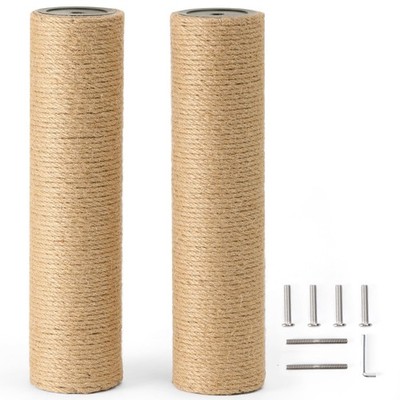 2 Pack Scratching Post  3.5 X 14.5 Inch Natural Jute Rope Scratching Post Ref...