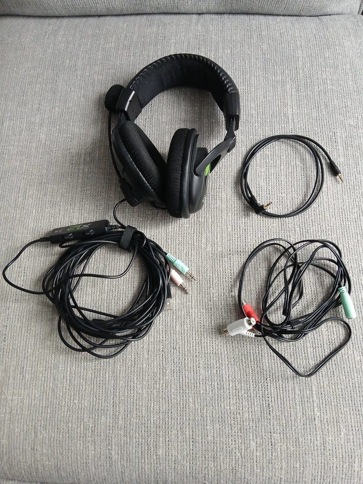 Turtle Beach Ear Force X12 Green/Black Gaming Headset PC & Xbox 360 - (Tested) - Bild 3 von 4