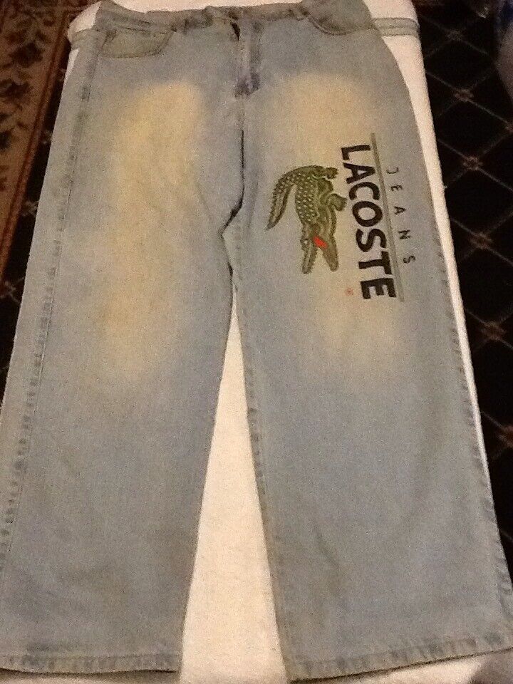 tidligste Evakuering Demontere Mens Vintage Throwback LaCoste Big Croc Logo Baggy Distressed Denim Jeans 38/33 | eBay tidligste Evakuering Demontere Mens Vintage Throwback LaCoste Big Croc Logo Baggy Distressed Denim Jeans 38/33 | eBay