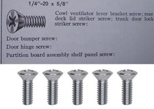 ¡TORNILLOS DE BISAGRA/CUBIERTA/BAÚL/PUERTA! PARA COCHE/CAMIÓN/CARRO CLÁSICO DE LA VIEJA ESCUELA ETC