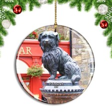 UK England Edinburgh Greyfriars Bobby Christmas ornament city travel souvenir