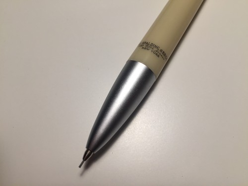 A.G.Spalding & Bros Portemine Snap PVC Ivoire Aluminium Mine 0,5mm - Photo 4/6