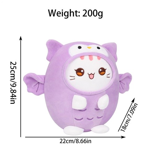 9.8in Cute Animal Plush Pillow Doll Soft Toy for Kids, Anime Cat Plushies - Picture 10 of 20