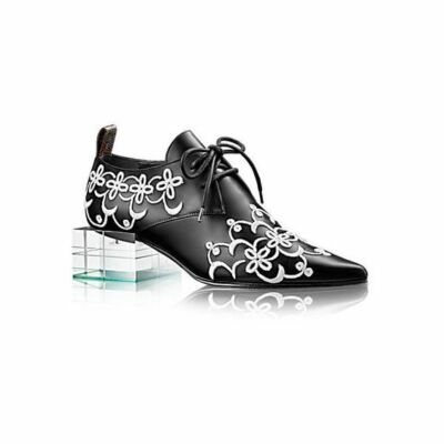 LOUIS VUITTON Black Runway Rare Embroidered Sun Catcher