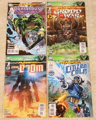 FLASHPOINT 4 title set - CRICKET, GRODD, LEGION DOOM, CITIZEN COLD (2011) NM (DC