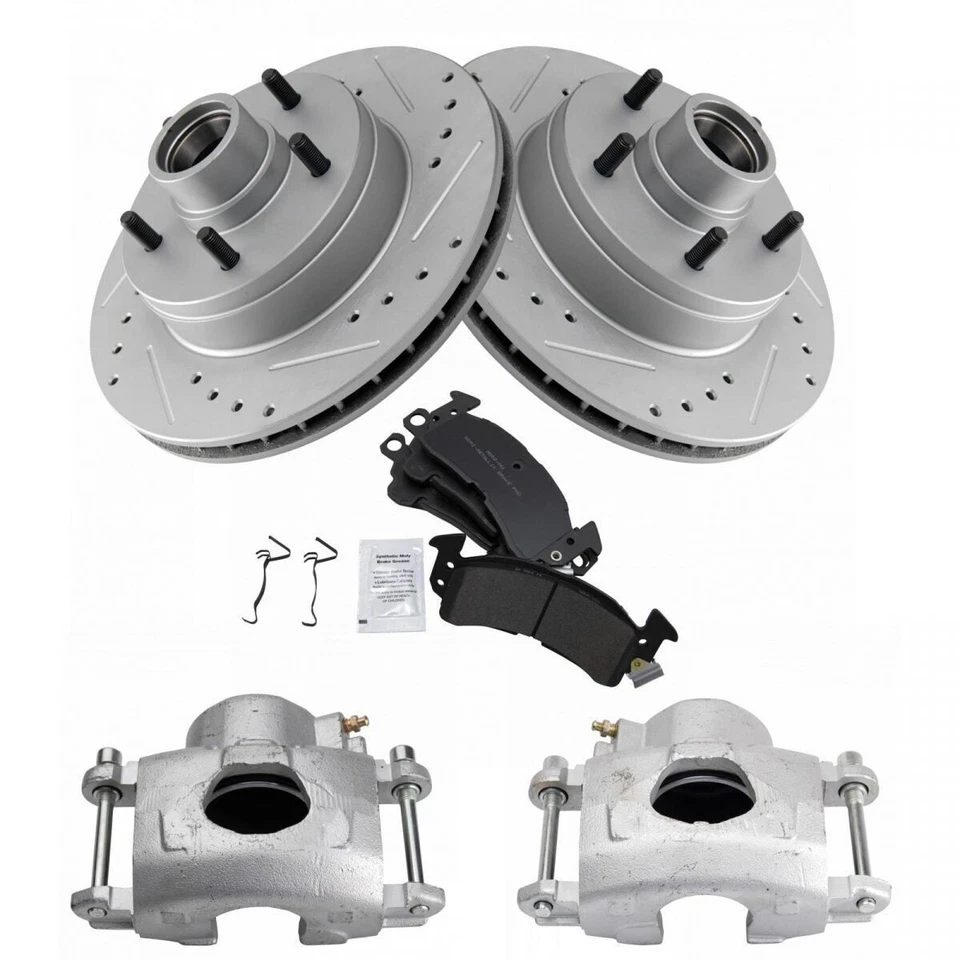 TRQ новый передние металлические колодки производительность ротора и суппорта набор для 1991-1996 Chevy - Изображение 3 из 4