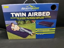 NEW ADVENTURIDGE TWIN SIZE AIR MATTRESS w/I NTERNAL PUMP 75" X 39" X 9"