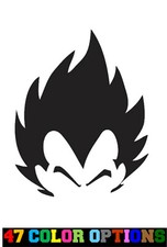 Vinyl Decal Truck Car Sticker Laptop - Dragon Ball Z Super Saiyan Vegeta Head V2 Vinyl Decal Truck Car Sticker Laptop - Dragon Ball Z Super Saiyan Vegeta Head V2