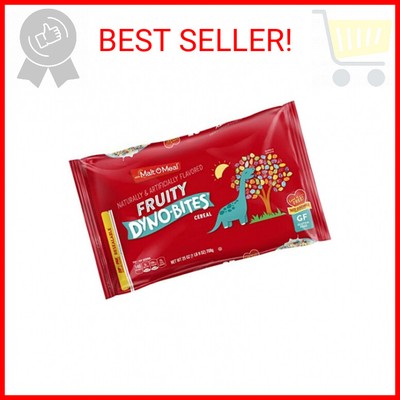 Malt-O-Meal Fruity Dyno Bites  Gluten Free Kids Breakfast Cereal, Family Size Bu