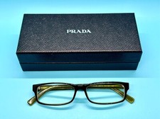 Prada PR 07E 5AY-101 54-14-140 Brown/Moss Full Rim Eyeglass Frames   w/ Box 