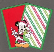Christmas Mickey Mouse Die Cut w/2 Photo Mats - 4" x 6", Scrapbooking, Disney