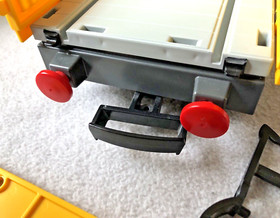 Playmobil 4126 PM Cargo Low Board Wagon Wagon (Yellow) with Original Box + ANL Excellent👍😉