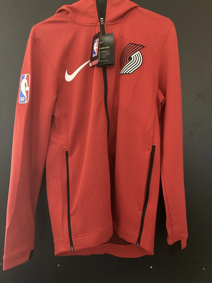 Nike NBA Portland Trail Blazers Showtime Therma Flex Hoodie Red Size Small  Dame