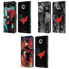 OFFICIAL BATMAN DC COMICS BATWOMAN LEATHER BOOK WALLET CASE FOR MOTOROLA PHONES