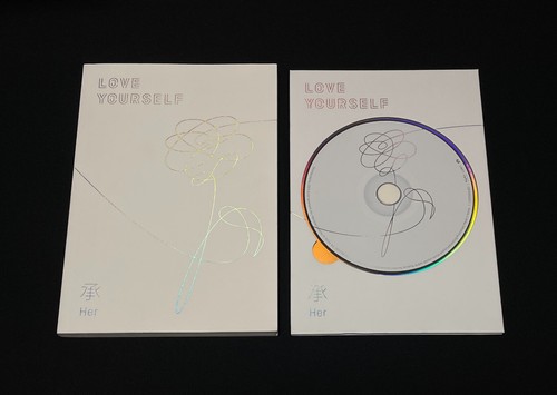 BTS autographed "LOVE YOURSELF 承 Her" 5th Mini Album signed PROMO CD - Picture 10 of 20