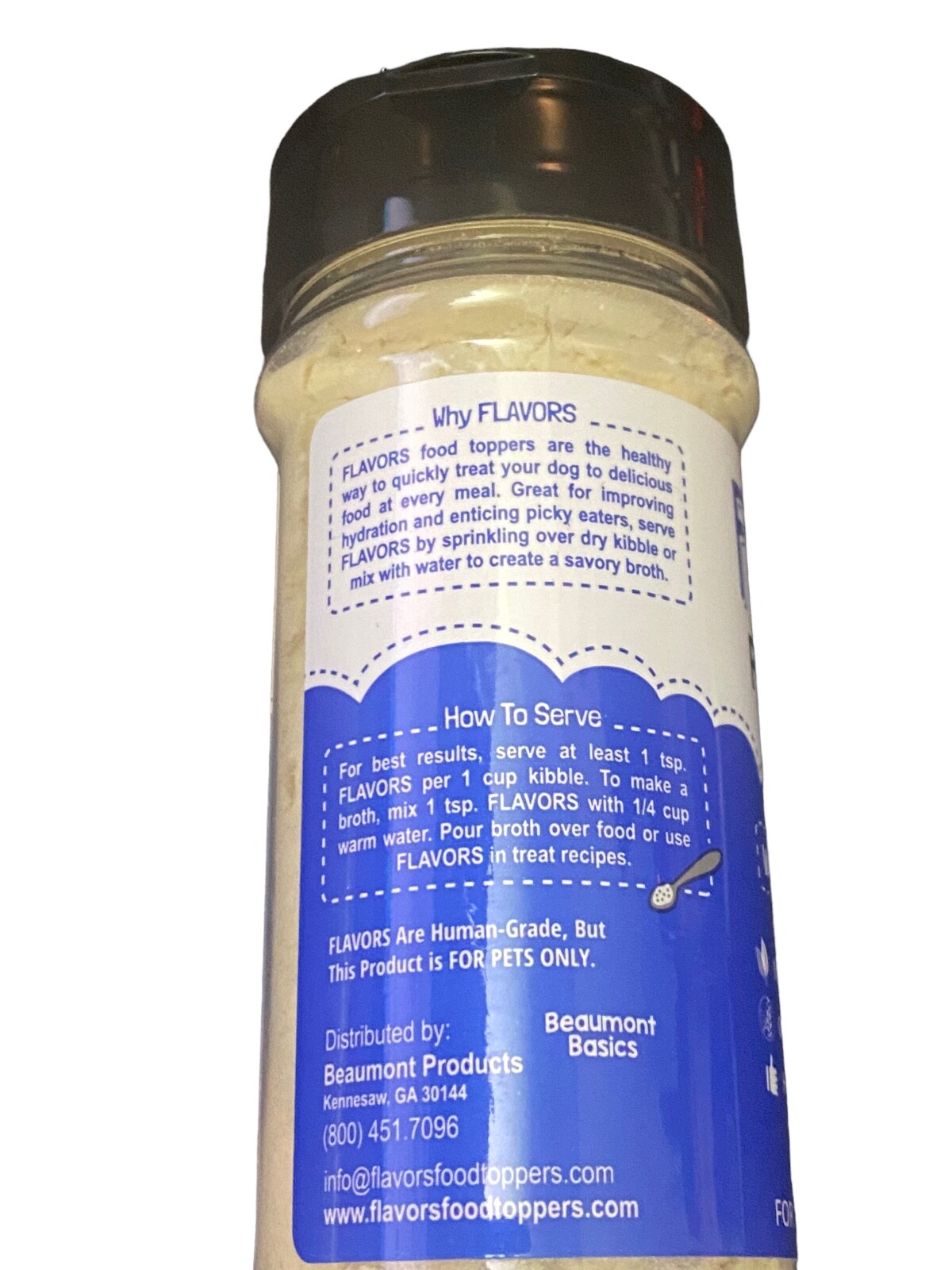 Beaumont Basics Flavors Food Topper and Gravy for Dogs White Cheddar Recipe 3 Oz