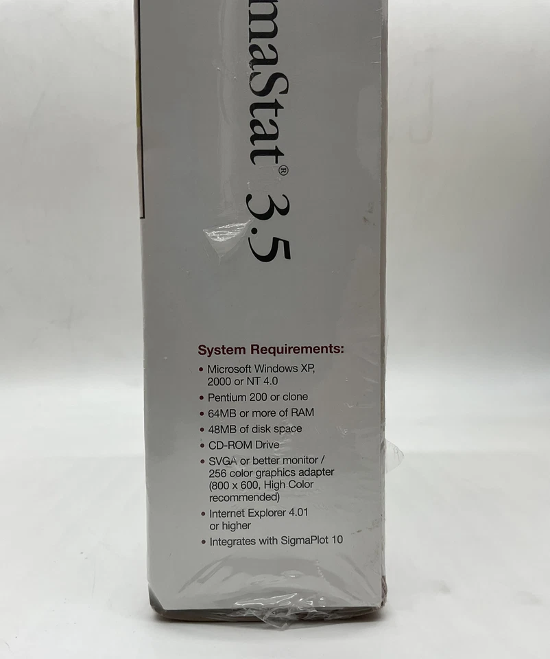SYSTAT Sigmastat 3.5 Advisory Statistics for Microsoft Windows XP - Image 3 of 4