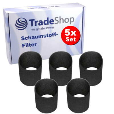5x Schaumfilter für Rowenta Collecto RB 800, RB 839, RB 850, RB 860, RU 600