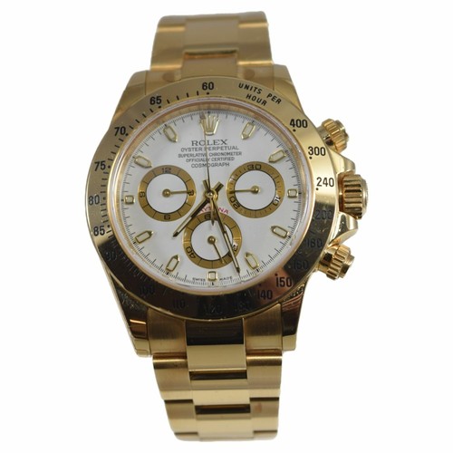 Rolex Daytona 116528 White Face Automatic Chronograph 9.5 out of 10 | eBay