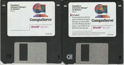 CompuServe Information Manager Ver 2.0.1 for Win by CompuServe ~ 3.5'' disks 1995
