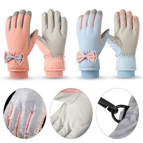 Waterproof Women Plush Gloves Full Finger Thickened Thermal Glove  Winter Warm - Picture 1 of 17