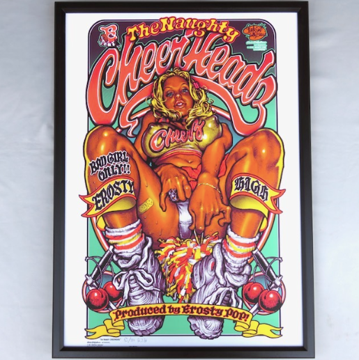 限定100枚 FLAVORS × Rockin'Jelly Bean ポスター Rockin' Jelly Bean NAUGHTY CHEERHEADZ 2nd Silkscreen B2 poster