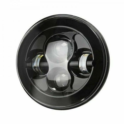 JTX 7" LED Headlights Black Mini Cooper S Clubman Moke Morris Minor - Picture 7 of 12