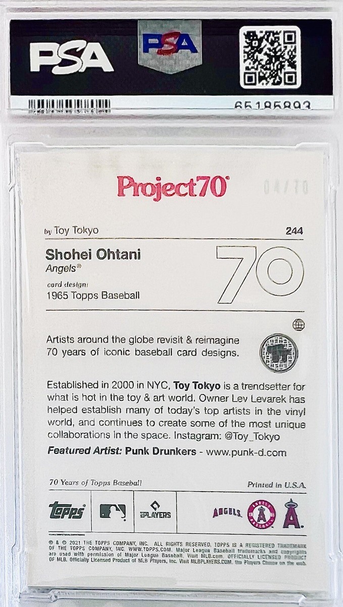 70シリ 大谷翔平Rainbow Foil ToppsProject 70 2021 Topps Project 70 - Keith Shore Shohei Ohtani #547