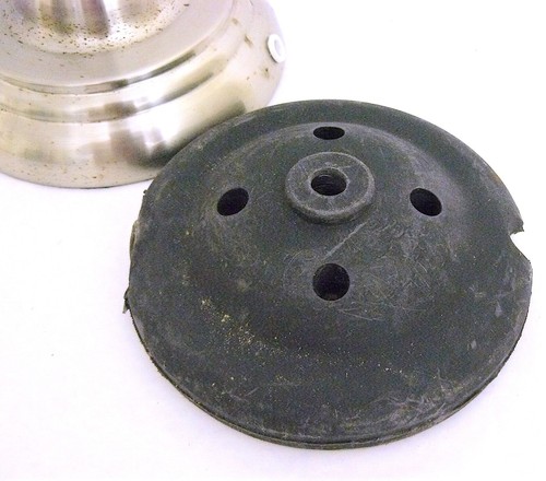 Chrome Bottom Base Lamp 2 Parts - Metal 4" Tall x 6 1/2" Wide Bottom And Weight - Picture 10 of 15