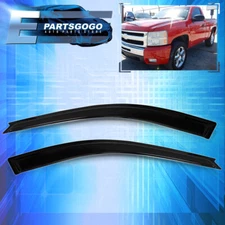 For 07-13 Chevy Silverado GMC Sierra REG Cab 2DR Sun Rain Window Visor Deflector