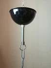 Enamel Lamp Canopy Black Industrial Factory Light Ceiling End + Chain
