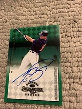 Russell Branyan Autograph 1998 Donruss Millennium Marks indians Signature Cb7