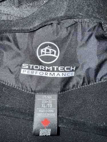 Stormtech Performance Jacket Black Waterproof Fleece Lined Hooded Women’s XL - Picture 8 of 17