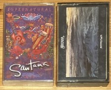 Lot of 2 Santana Cassette Tapes Moonflower  Supernatural