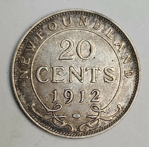 Newfoundland 1912 20 Cents VF VF+ at best (Invt1067) - Picture 2 of 4