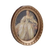 Dollhouse Miniature Oval Framed Victorian Lady Portrait Wall Paintings 1/12 Dollhouse Miniature Oval Framed Victorian Lady Portrait Wall Paintings 1/12