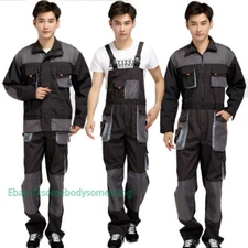 Workwear Coverall Overall Tuff Work Garage Uniform Boilersuit Hooded Jumpsuit Me