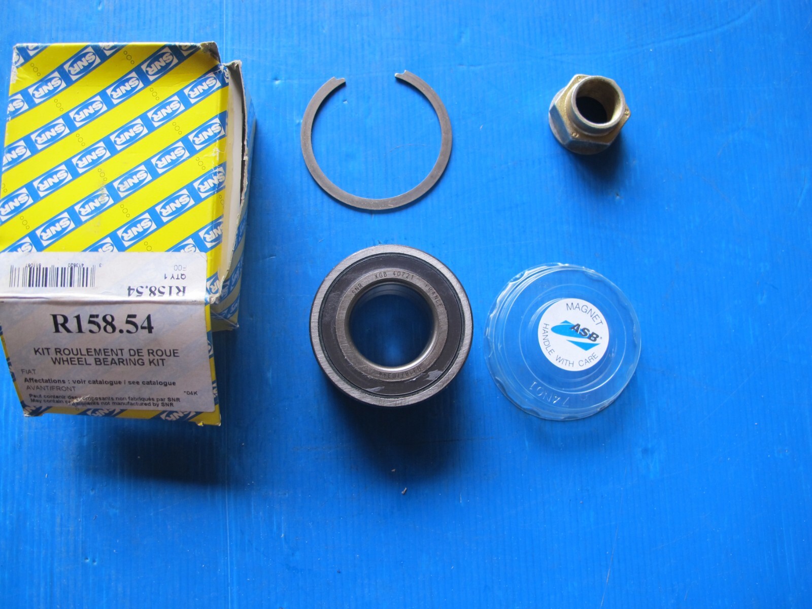 Kit de roulement de roue avant SNR pour Fiat Idea et Stilo avec bague ABS intégrée