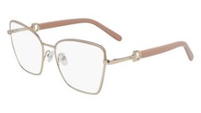 New Salvatore Ferragamo SF 2223 685 Rose Gold Nude Eyeglasses 54/17/140