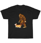 Bigfoot Dog Walk Corgi Walker Walking Sasquatch Puppy Lover T-Shirt Unisex Gift