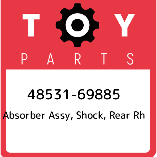 48531-69885 Toyota Absorber assy, shock, rear rh 4853169885, New  
